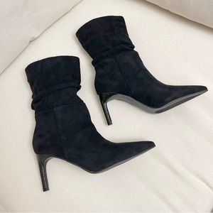 NWB- Lulu’s Black Pointy Heel Booties